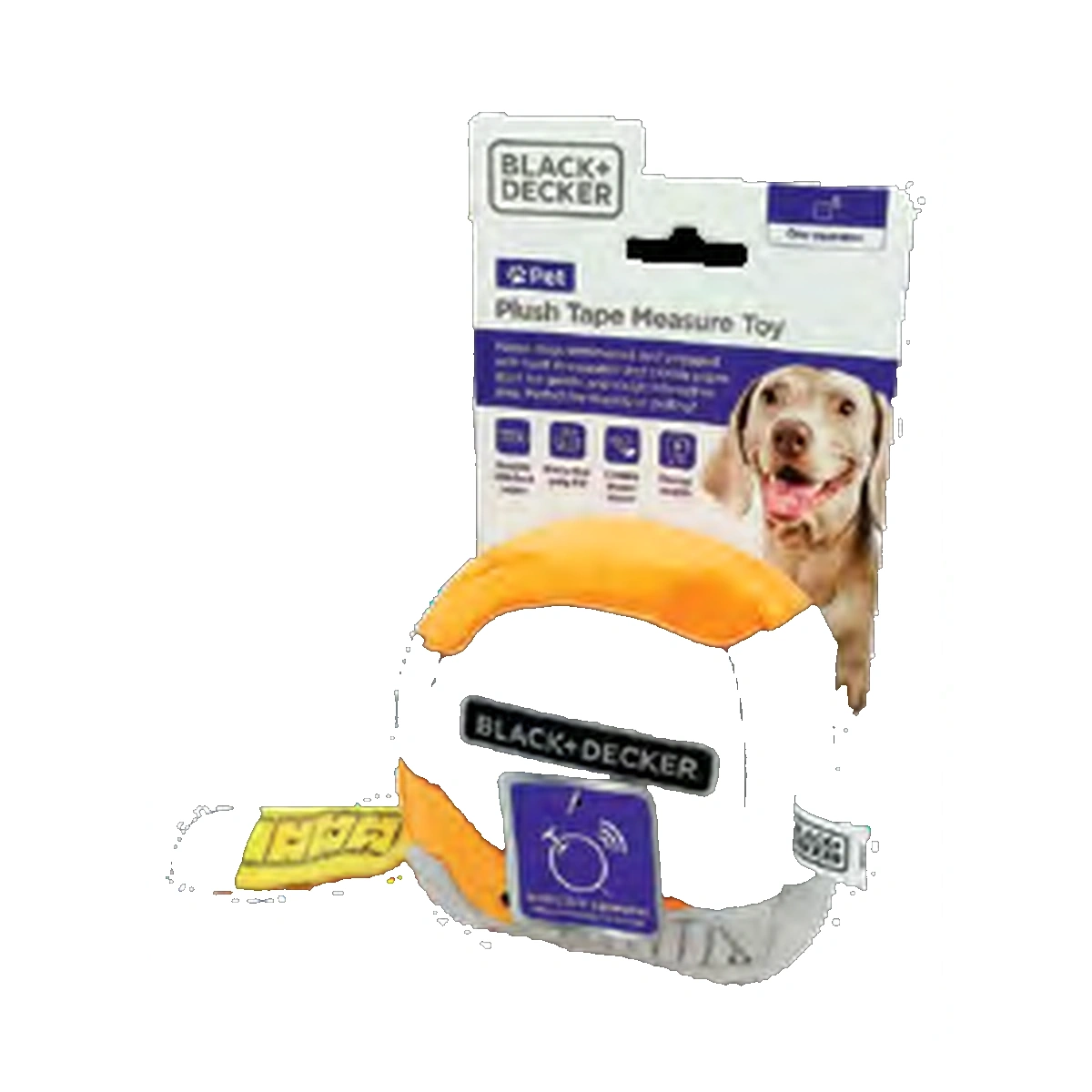 Black+Decker 3D Plush Tape Measure Toy